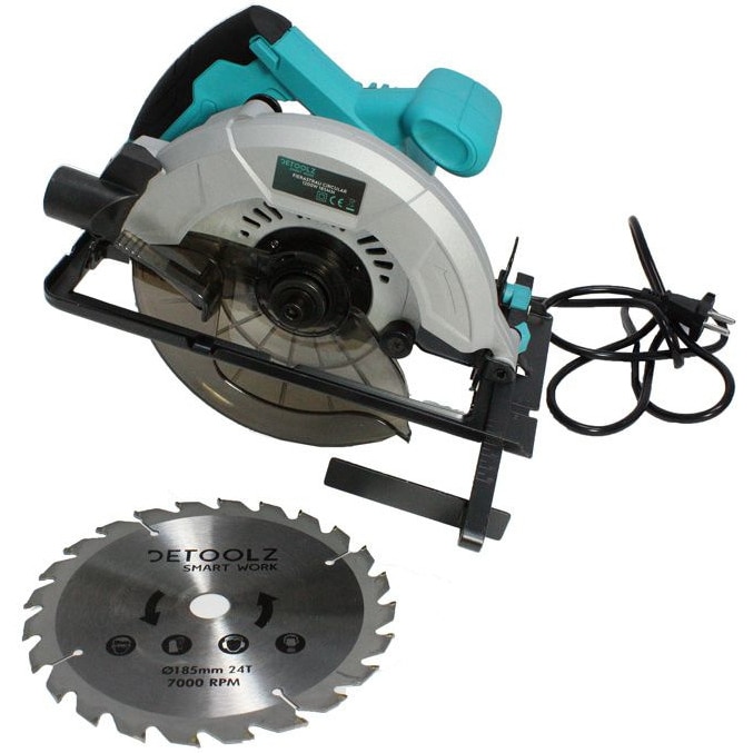 Fierastrau circular 1200W, 185mm, DZ-SE100, DeToolz