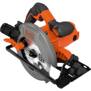 Fierastrau circular Black & Decker CS1550-QS, 1500 W, 220 V, 190 mm diametru disc, 5500 RPM, 66 mm adancime taiere, 2 m lungime cablu