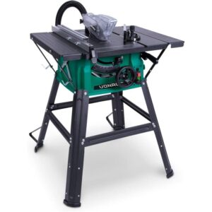 Fierastrau circular de masa VONROC TS501AC, putere 1500W, panza circulara 210mm, cadru metalic, furtun conectare aspirator, ghidaj paralel, ghidaj unghiular, Verde/Negru