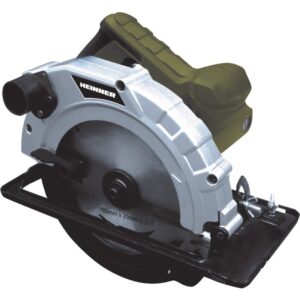 Fierastrau circular Heinner, 1400 W, 230 V, 5000 RPM, 185 mm diametru disc + sina ghidaj + set perii carbune + imbus