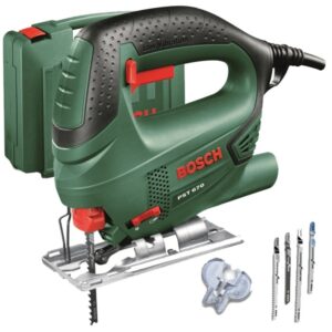 Fierastrau pendular Bosch PST 670, 500 W, 3100 SPM/RPM, 67 mm adancime maxima de taiere + 4 panze + 5 protectii + geanta din plastic