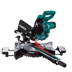 Fierastrau pentru taieri inclinate VONROC MS501AC, putere 2000W, diametru panza circulara 216mm, turatie max. 4700/min, capacitate taiere 65x340mm, ghidaj laser, lumina de lucru...