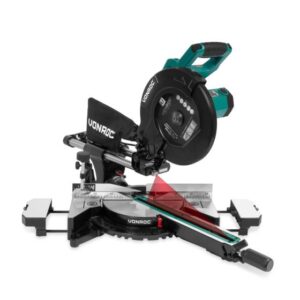 Fierastrau pentru taieri inclinate VONROC PRO MS507AC, putere 2200W, cu sanie de glisare, diametru panza circulara 255mm, turatie reglabila, capacitate taiere 90x340mm, ghidaj...
