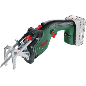 Fierastrau sabie de gradina pe acumulator Bosch Keo 0600861A01, 18 V, 80 mm capacitate maxima taiere, 150 mm lungime panza, 2300 curse/min, 1 panza fierastrau, fara...
