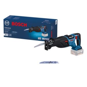 Fierastrau sabie pe acumulator Bosch Professional GSA 185-LI, 18 V, motor Brushless, 2900 curse/min, 230 mm adancime maxima taiere, panza fierastrau, fara acumulator/incarcator
