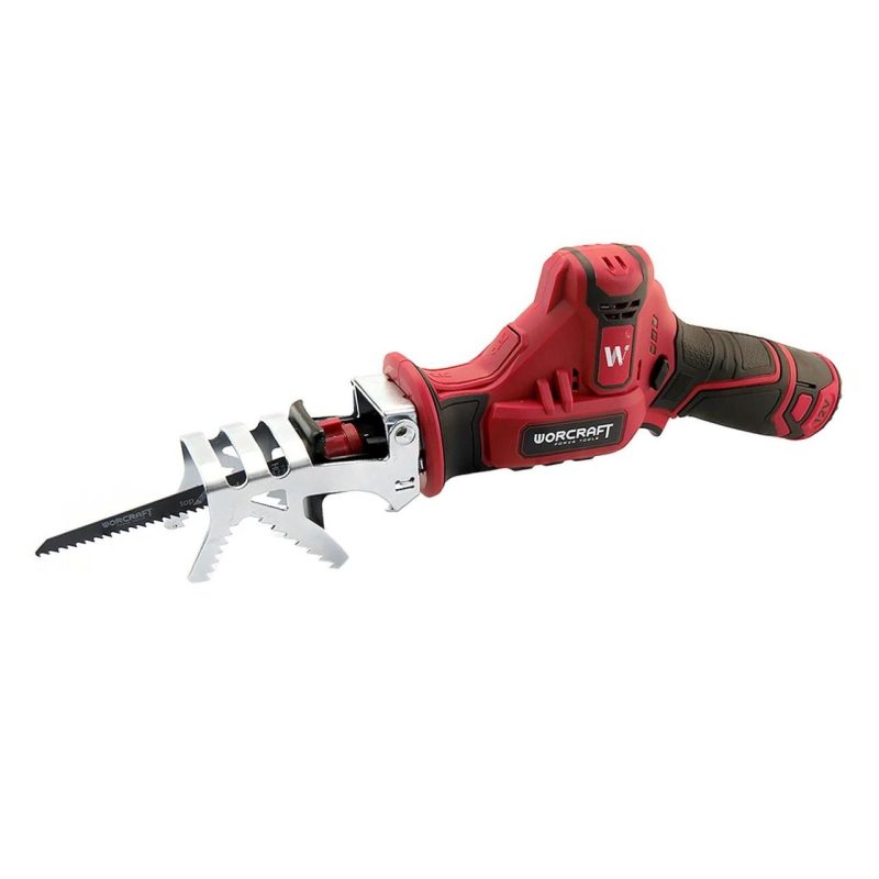 Fierastrau tip sabie, cu 2 acumulatori 2 Ah, incarcator 12V Li-Ion, Worcraft