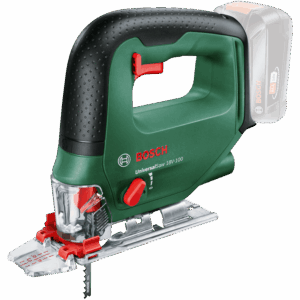 Fierastrau vertical pe acumulator Bosch UniversalSaw 0603011100, 18 V, 2600 curse/min, 100 mm adancime maxima taiere, 2 panze fierastrau, CutControl, protectie aschii, sabot de...
