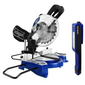 Pachet Fierastrau electric de debitat, stationar, Scheppach HM 80 L, putere 1500 W, turatie 5000 RPM + Cadou lanterna LED magnetica AgroPro